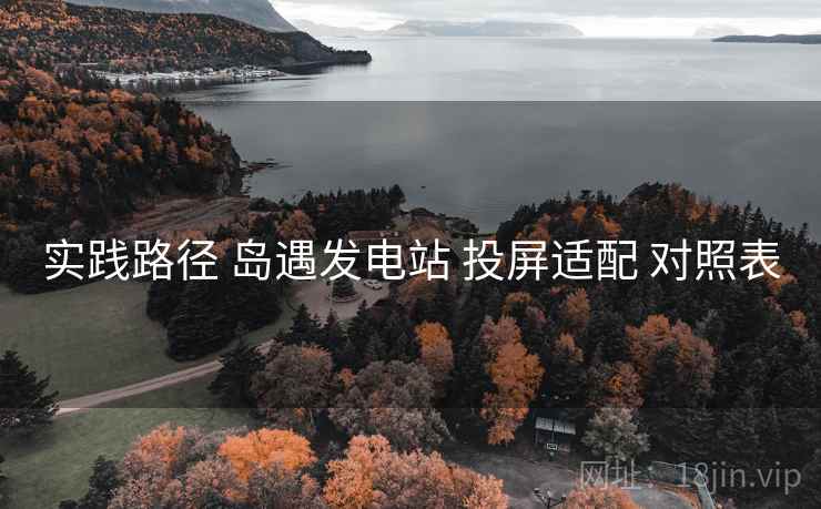 实践路径 岛遇发电站 投屏适配 对照表